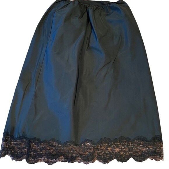 0870 Vintage 1950s Dijonette M Black Half Slip New - Picture 1 of 9